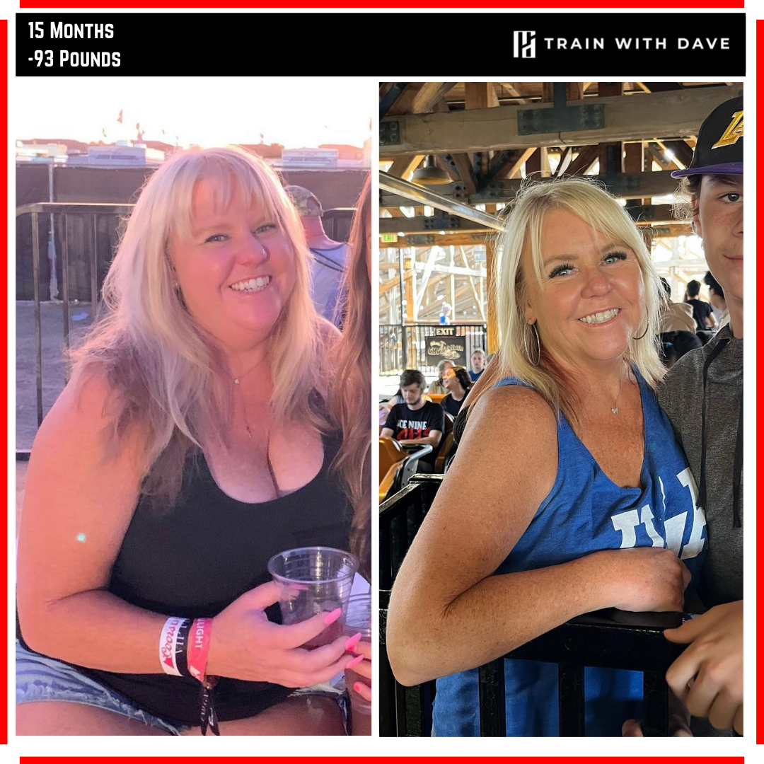 Amanda Godett — 93 pounds lost over 15 months with Train With Dave