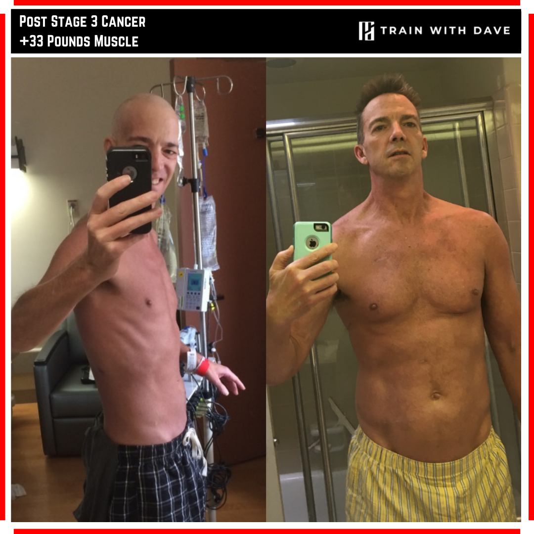 Scott — rebuilt +33 pounds of muscle after stage 3 cancer